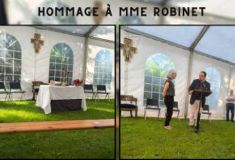 Hommage à Mme Robinet.